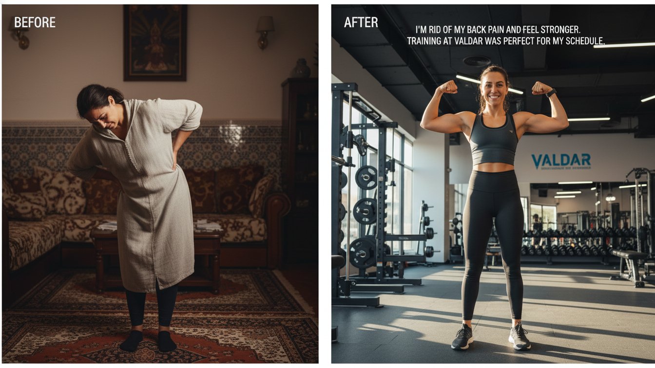 نتائج قبل وبعد تقوية الظهر